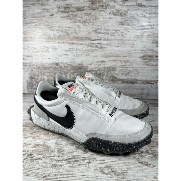 Nike Shoes - Women's Nike Waffle Racer Crater Summit White/Black Photon Dust Sneakers Sz 8.5